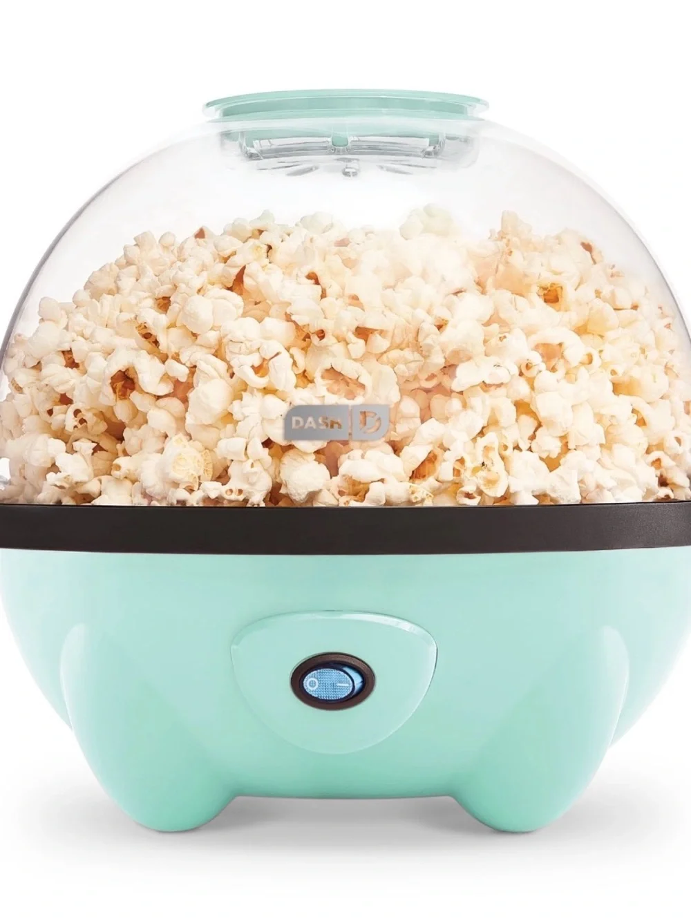 Ash Mini Popcorn Maker in Mint Green - Easy Hot-Air Popper
